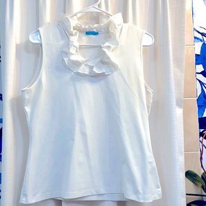 Women’s White J. McLaughlin Sleeveless Top Size L